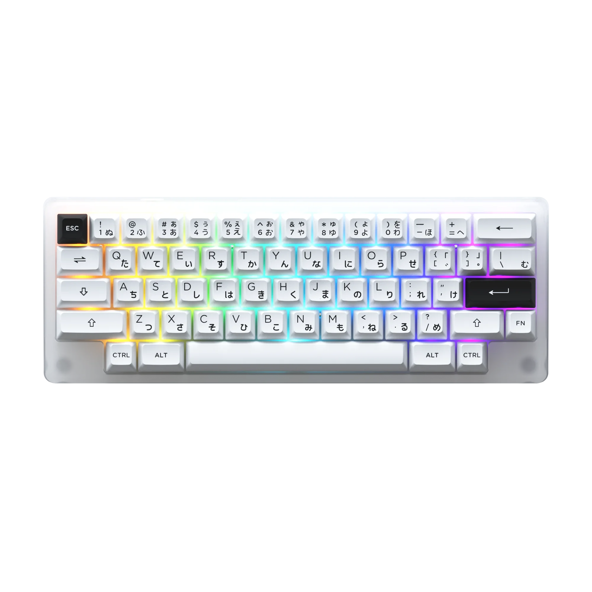 

AKKO ACR59 59 Key 60% Wired Hotswappable HHKB-Style Cherry Profile Mechanical Gaming Keyboard Doubleshot PBT Keycaps Win/Mac