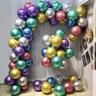 Новинка, 12-дюймовые металлические хромированные воздушные шарики для вечеринки в честь Дня рождения, свадьбы, дня рождения, украшения для вечеринки, товары