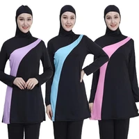 2021 long sleeve muslim swimsuit swimwear women muslim swimwear nylon burkini swimming maillot de bain femme musulmane