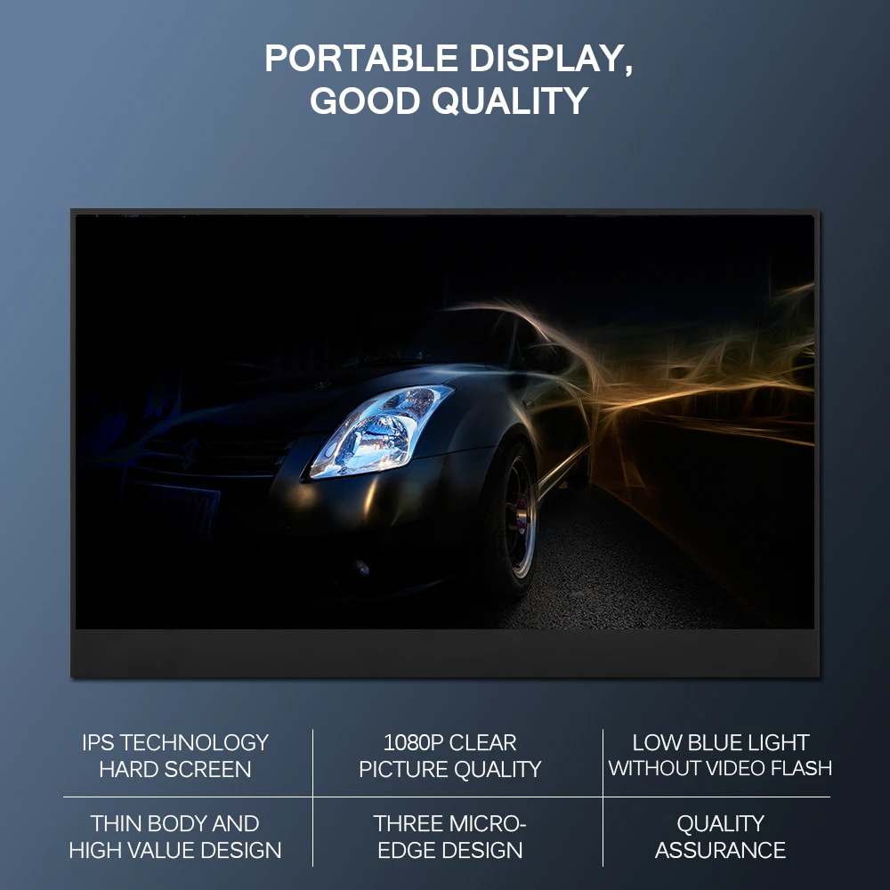 Монитор игровой портативный 13 3 дюйма 1080p с узкой кромкой|Запасные части| |