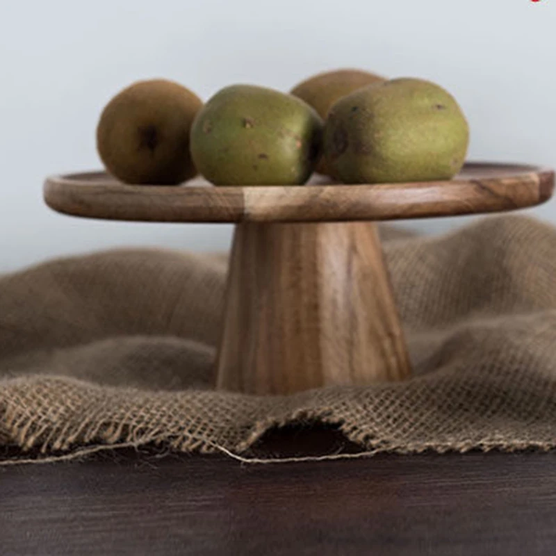 

2-Piece Set Cake Plate Creative Food Serving Trays Multi-Use Eco Dessert Fruit Snack Tray Home Decor