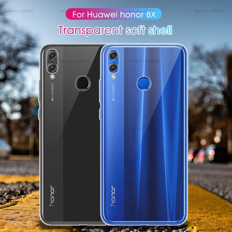 Чехол для Honor 8X мягкий силиконовый чехол из ТПУ защитный прозрачный Huawei P30 P20 Lite Mate