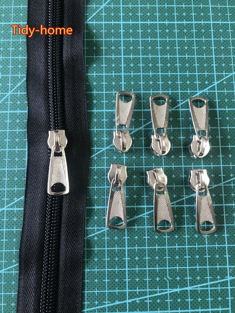 20 шт./лот № 5 # нейлоновые слайдеры на молнии Съемник головка для нейлонового