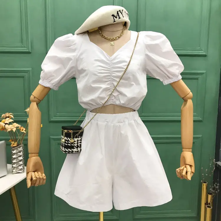 

Women 2021 Summer Fashion Solid Playsuit Female V Neck Short Jumpsuits Casual Bodysuit Loose Ladies Beach Holiday Rompers U119