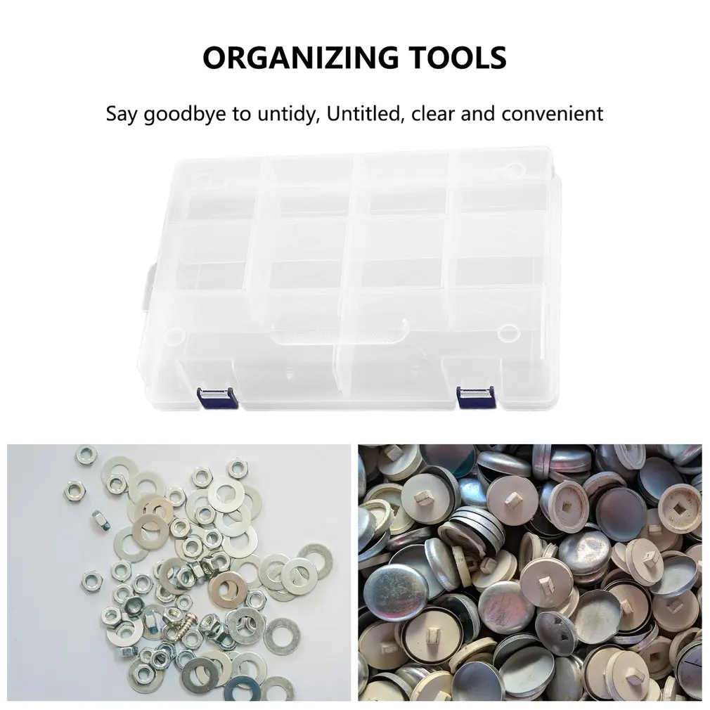 

Tool Parts Storage Box Double-deck Jewelry Accessories Portable Storage Box Suitable For Hardware And Crafts