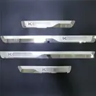 Наклейка на пороги автомобиля, порог, защита педали, для Skoda KODIAQ 2016, 2017, 2018, 2019, 2020, автомобильные аксессуары