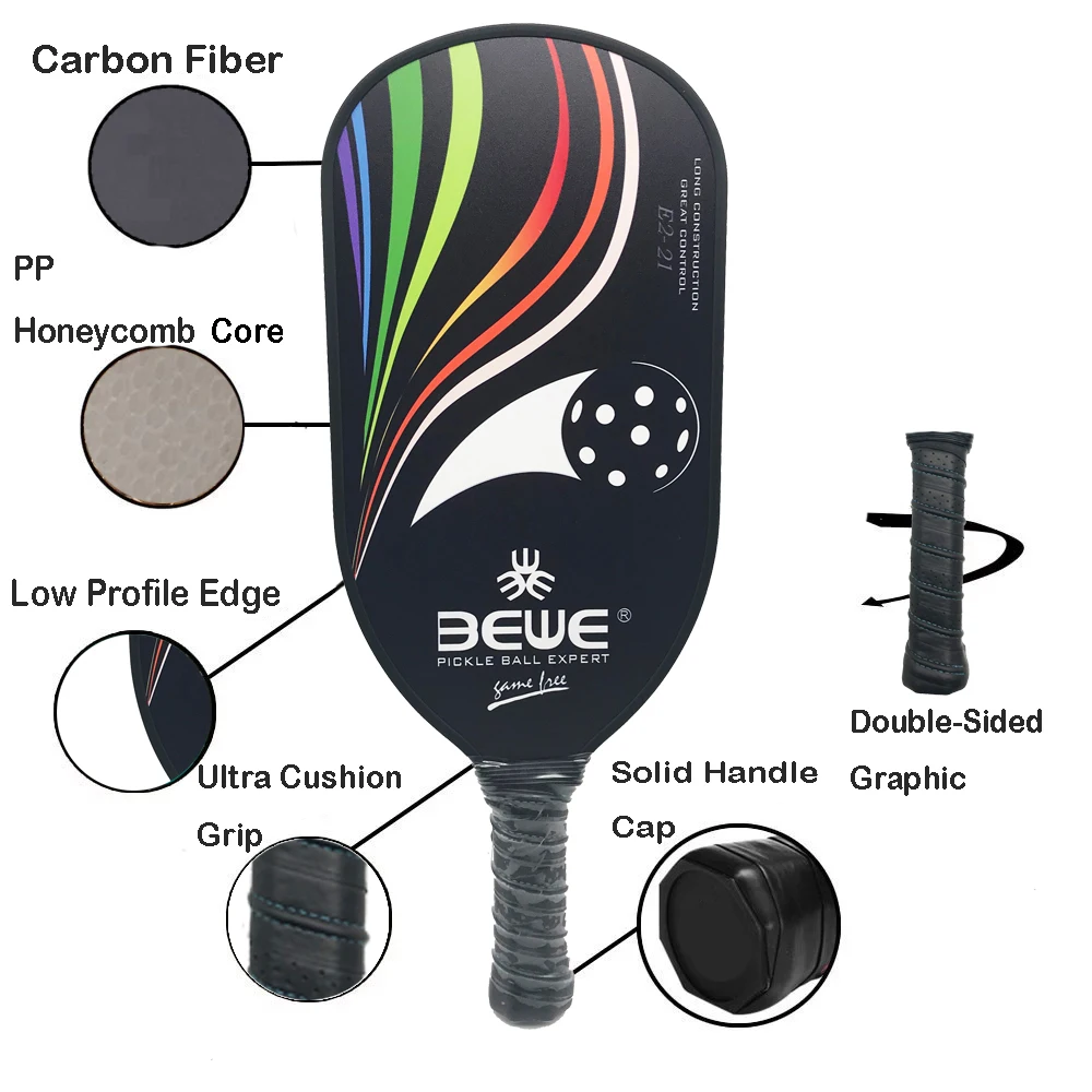 Free Shipping Fast Delivery USAPA Carbon Fiber Graphite Pickleball Paddle