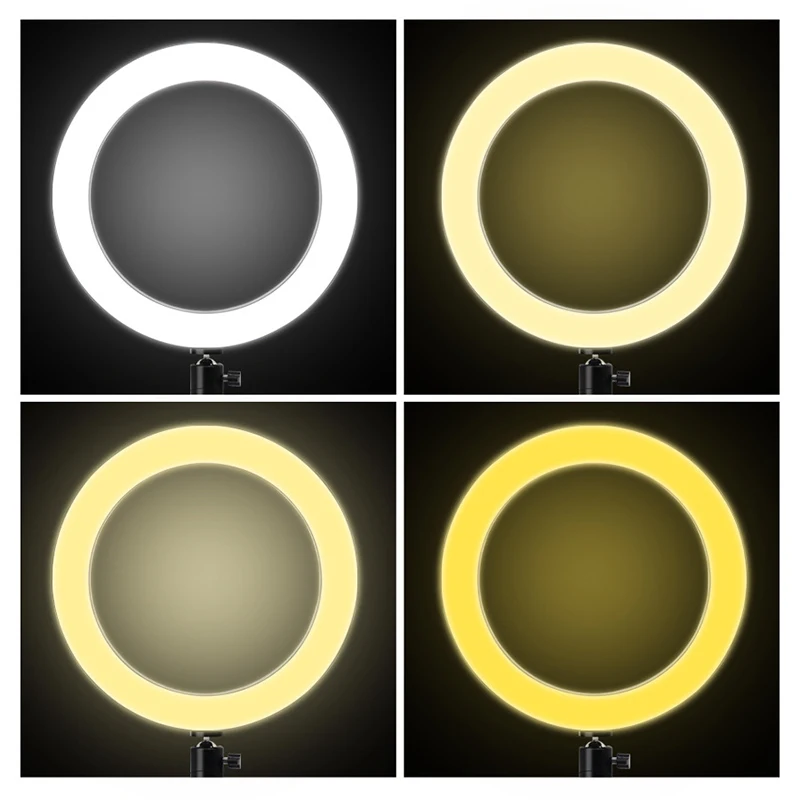 

20cm LED Selfie Ring Light 5500K Studio Photography Photo Fill Ring Light with Tripod Selfie Ring Lamp For Smartphone Makeup