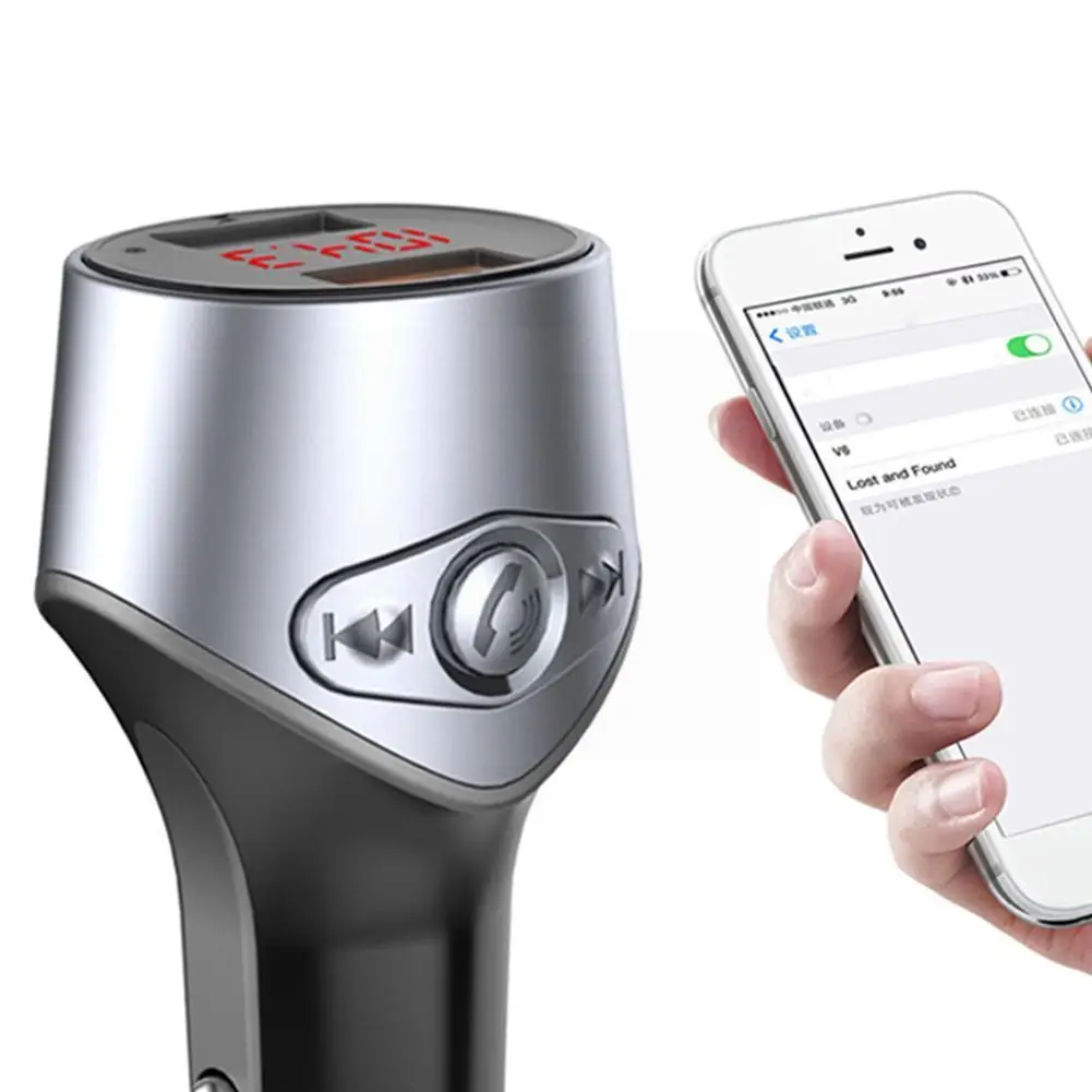 

FM-трансмиттер T6O8 с Bluetooth 5,0 и двумя USB-портами