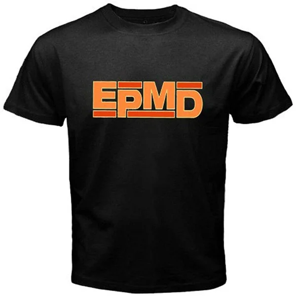 

Epmd Rap Hip Hop Music Logo *Gang Starr Men'S White Black T-Shirt Size