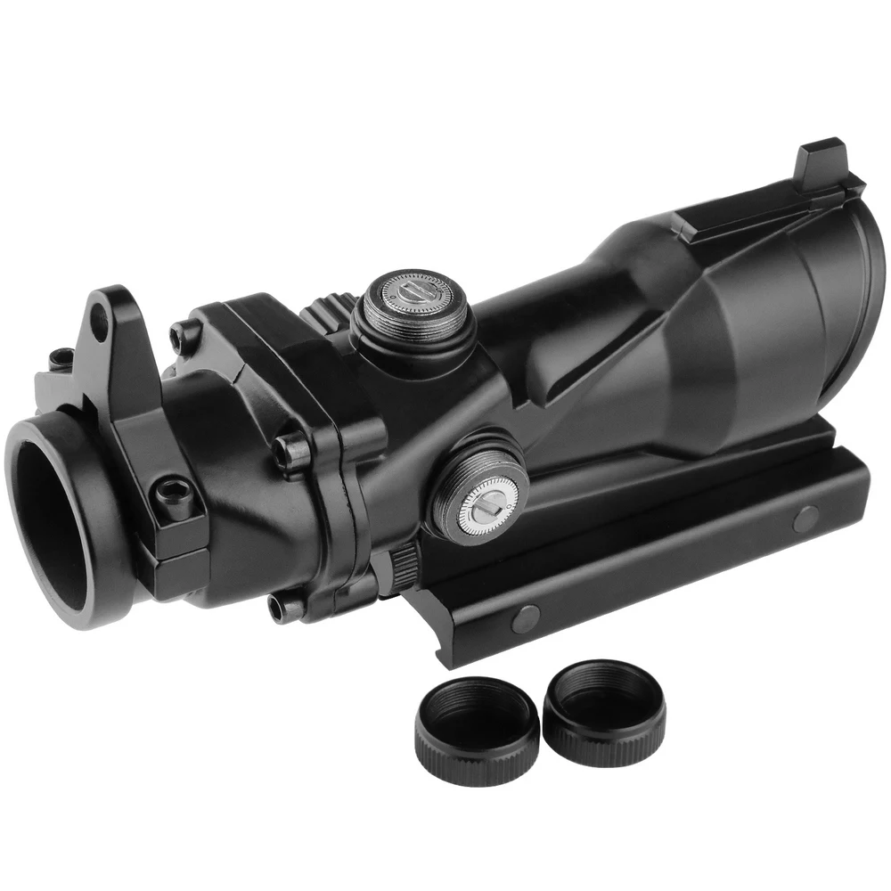 Тактический прицел с плотной точкой и красным лазером комбинированный зеленый