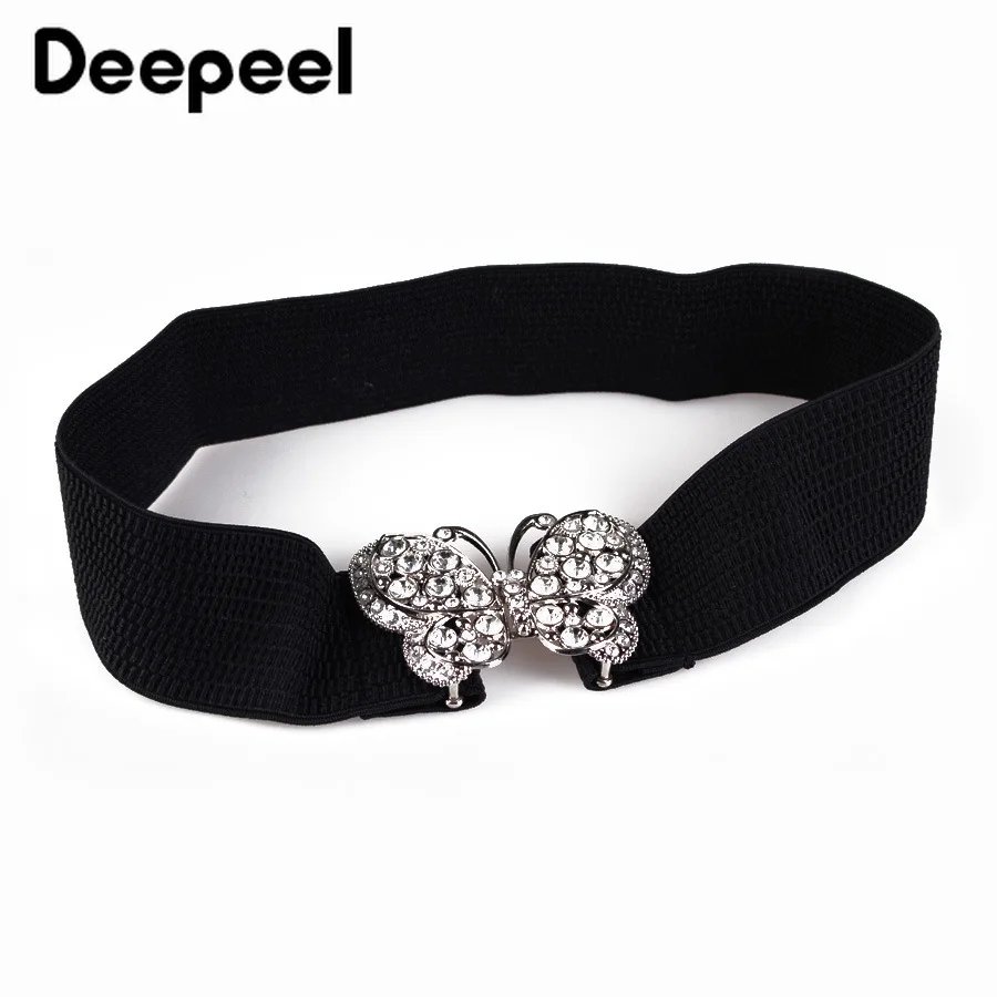 Deepeel 1 шт. 5 8*60 80 см Для женщин черный бриллиант Широкие пояса Hige талии эластичная