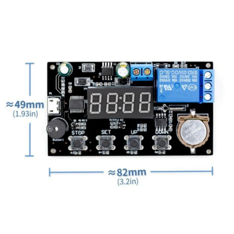 

VHM-018 DC 5V Real Time Timing Delay Timer Relay Module Switch Control Clock Synchronization Multiple Mode Control