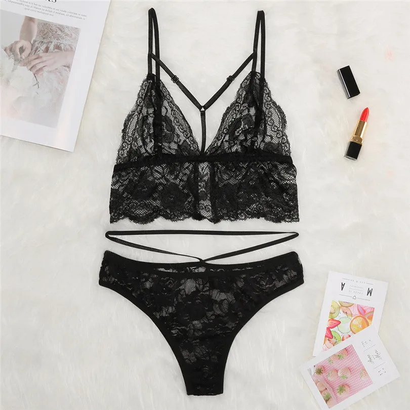 Женское сексуальное нижнее белье новый женский кружевной ажурный сексуальный
