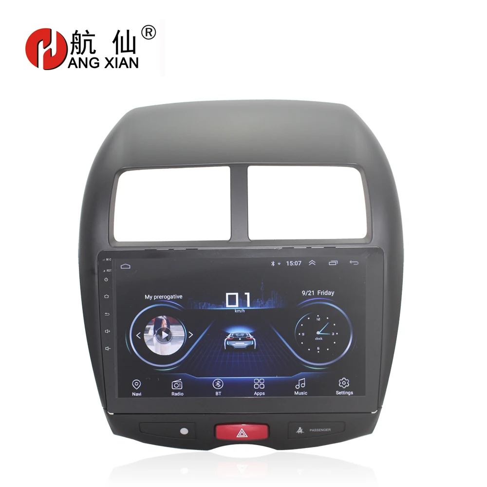 Автомагнитола HANG XIAN 9 &quot 4 ядра Android 8 1 для Mitsubishi ASX 2010 2012 dvd плеер GPS навигация