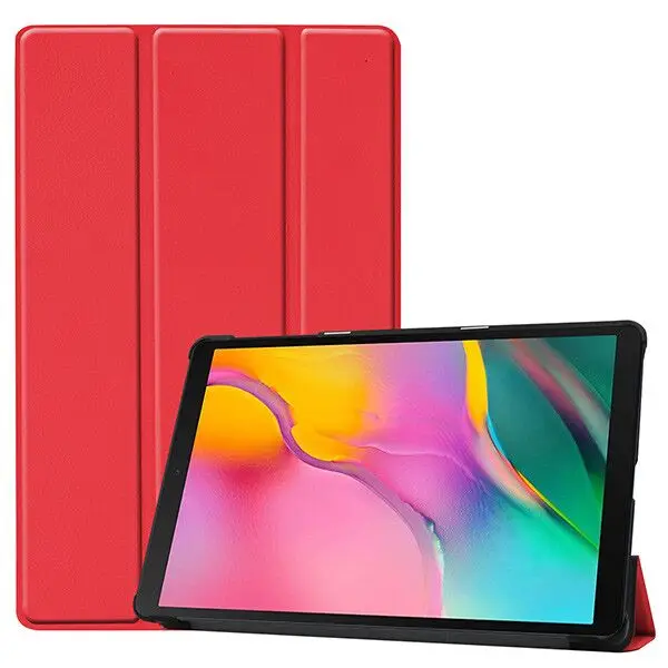 red Умный чехол для samsung Galaxy Tab A SM-T510 SM-T515 T510 T515 чехол-подставка для планшета Tab A 10,1 '' чехол для планшета - Цвет: red
