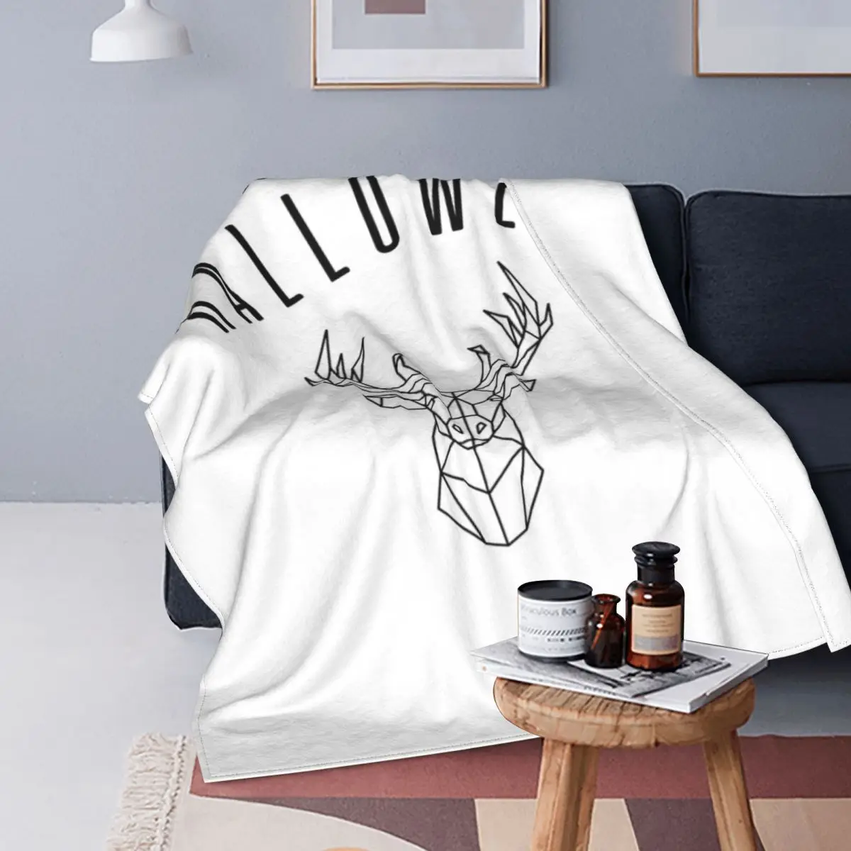 

Disfraz de pecho de ciervo de Halloween-1 manta, colcha para cama, sofá a cuadros, manta doble, colchas para camas