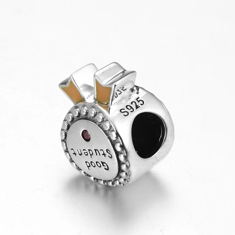 Хорошая Студенческая медаль серебряные подвески-бусины подходят для