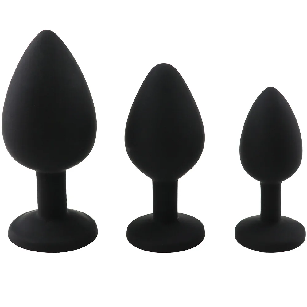 4 Colors Silicone Anal Plug Butt Small Middle Larger Size Massage Female Masturbator Adult Game sex product for couple | Красота и