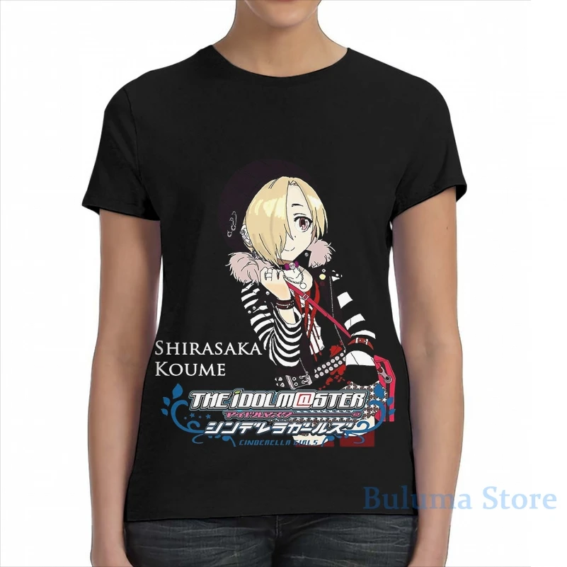Idolm @ ster CG Shirasaka Koume Мужская футболка женская с принтом модная для девочек топы