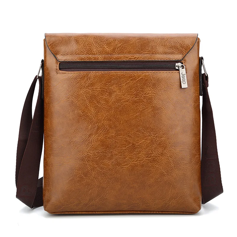 Мужская деловая сумка Jeep повседневная кожаная сумка-мессенджер с полосками 2020 |