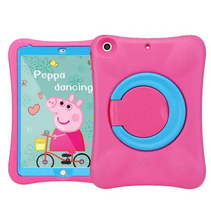Eva чехол для iPad 9,7 дети coque funda вращающийся 5th 6th поколения Чехол свет для iPad 5 6 крышка для iPad air 2 air - Цвет: RoseredBlue
