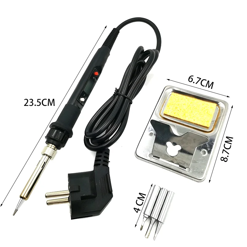 Электрический паяльник 80 Вт ЖК Цифровые наконечники с регулируемой температурой