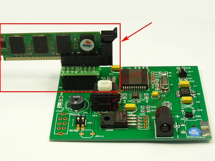 Программатор записи памяти SH SPD поддержка DDR1 DDR2 DDR3 DDR4 для ноутбука (блок питания
