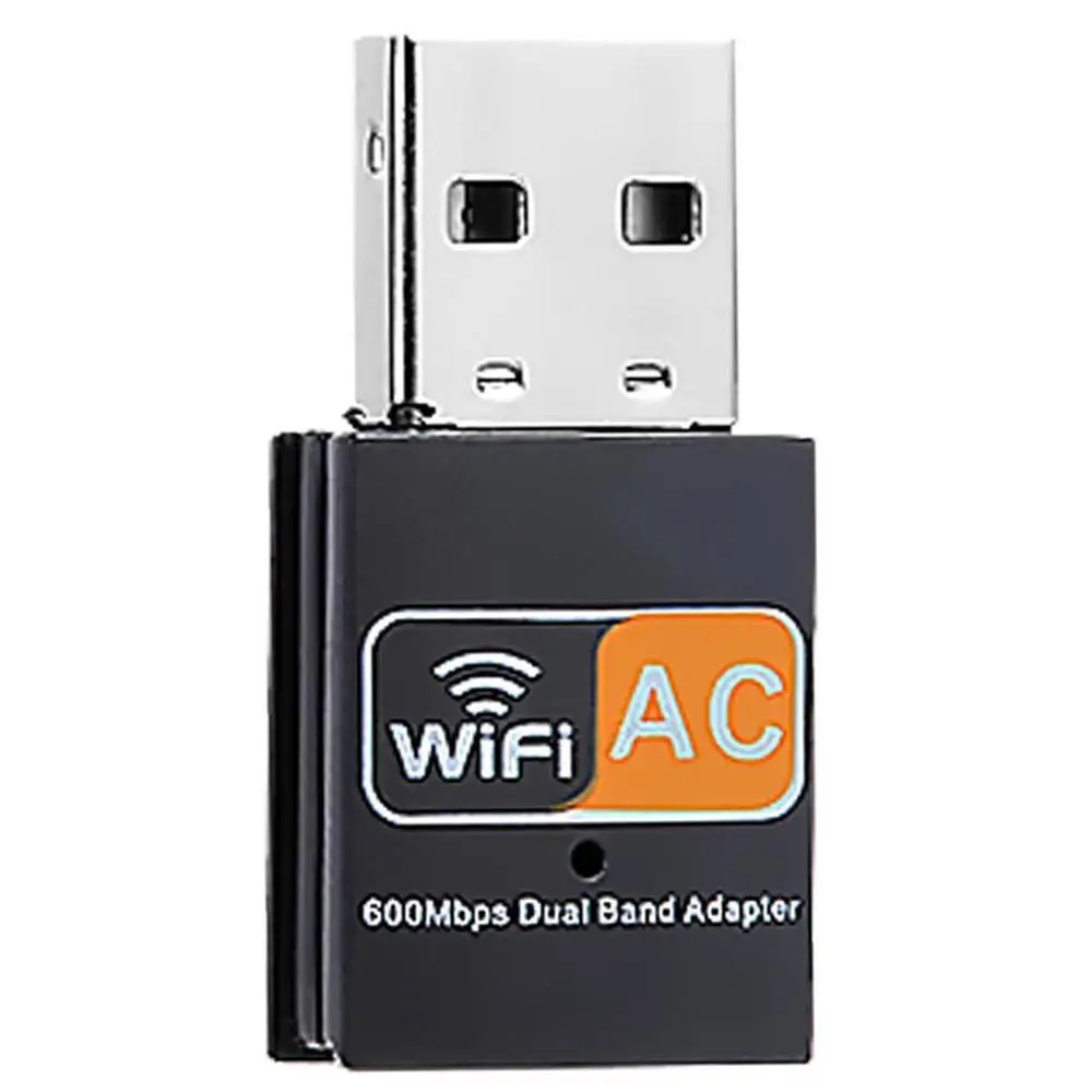 Беспроводной USB WiFi адаптер 600 Мбит/с ПК сетевая карта 2,4+ 5G двухдиапазонный приемник 600 Мбит/с Высокоскоростная передача 11AC Двухчастотная