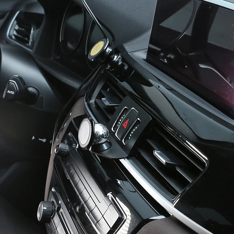 car center air vent navigation bracket mobile phone holder aluminum alloy part for bmw x1 f48 2016 2020 car accessories interior free global shipping