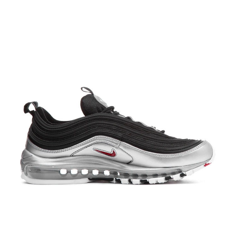 Nike Air Max 97 QS “Liquid Silver” мужские кроссовки для бега Серебристые спортивные кроссовки с воздушной подушкой At5458-001-002-100