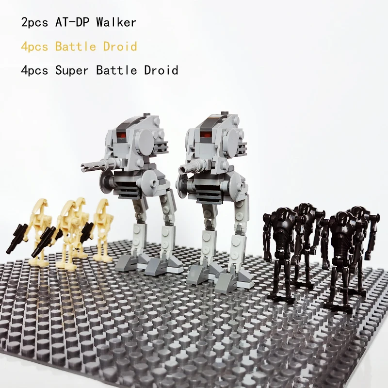 Новый Разрушитель Droid Spider Imperial At St AT клон Walker SW441 Droideka битва мини детский
