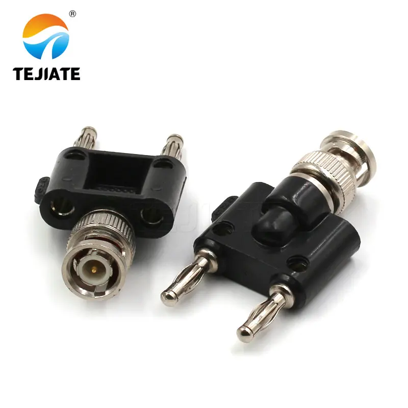 Адаптер BNC типа 1 шт. переходник с двумя проводами для столбов/банановых штекеров