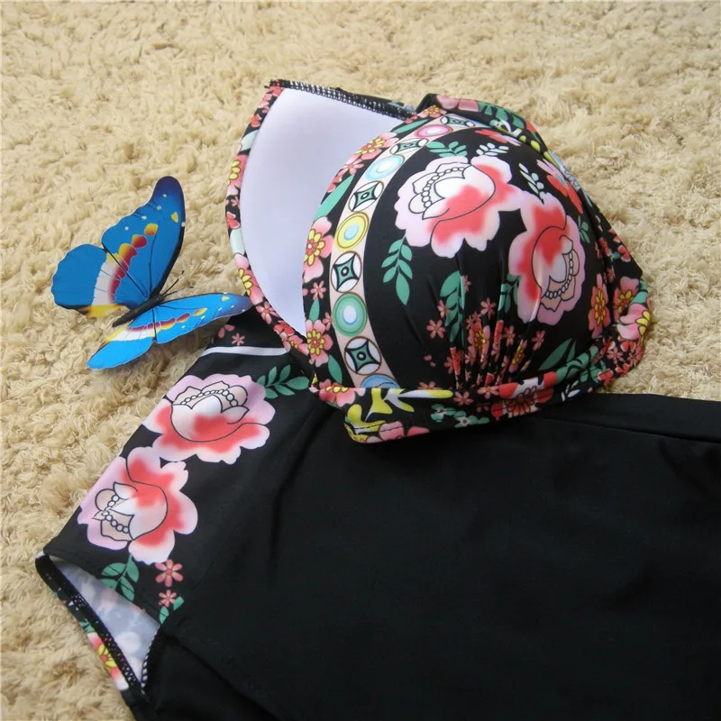 

Women Floral Bikinis Swimsuit Push Up Swimwear Sexy High Waist Print Brazilian Bikini Set Beach Bathing Suits Two-Pieces