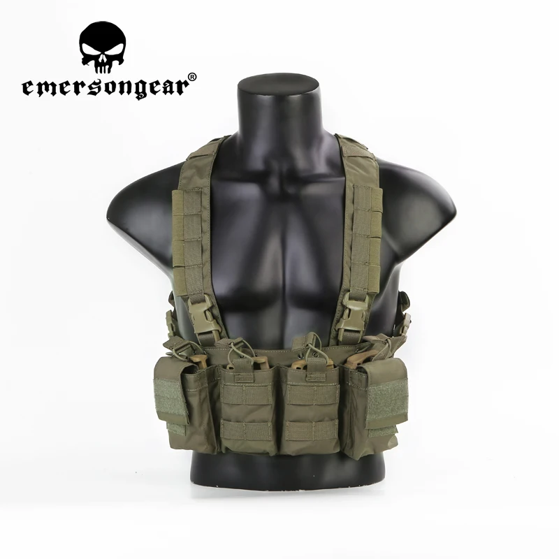 Emersongear Tactical Chest Rig Lightweight Easy MOLLE For Plate Carrier Military Outdoor Protect Airsoft Gear Paintball Hunting