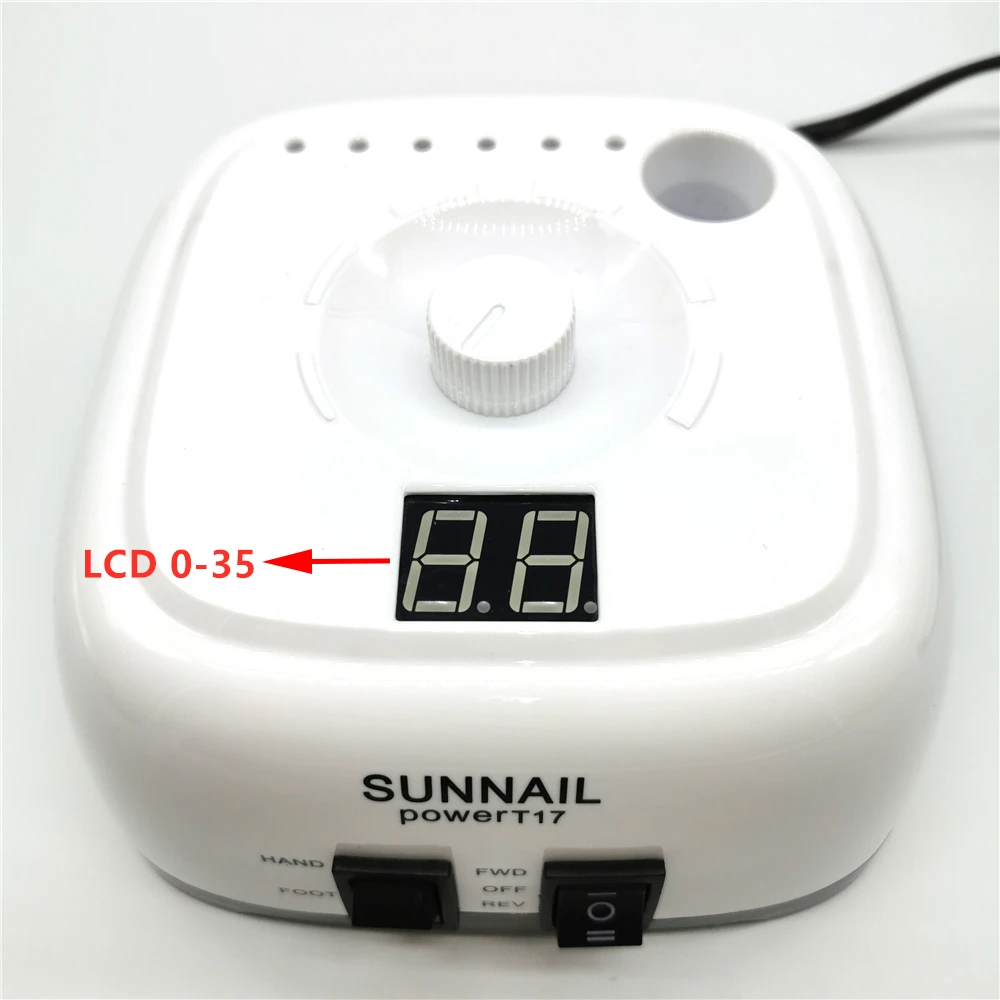 Strong SUN Electric Nail Drill 35000rpm Manicure Machine Pedicure Tools Accessoires Drill Bits File Nail Art Equipment With LCD