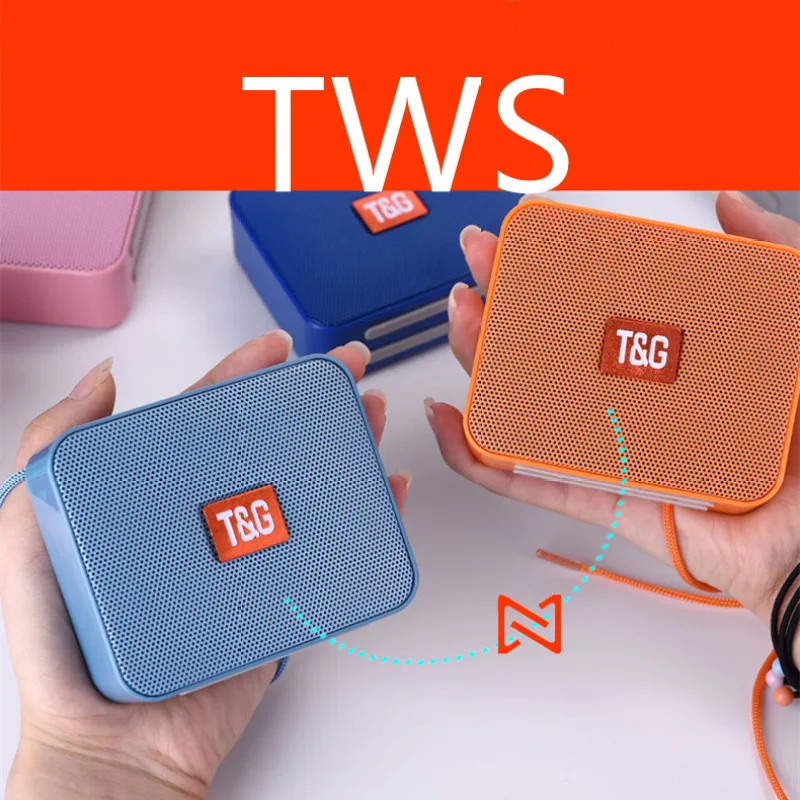 

Portable Bluetooth Speaker Mini Wireless Column Subwoofer USB Speaker Suitable for Speakers with TF FM Radio Built-in Microphone