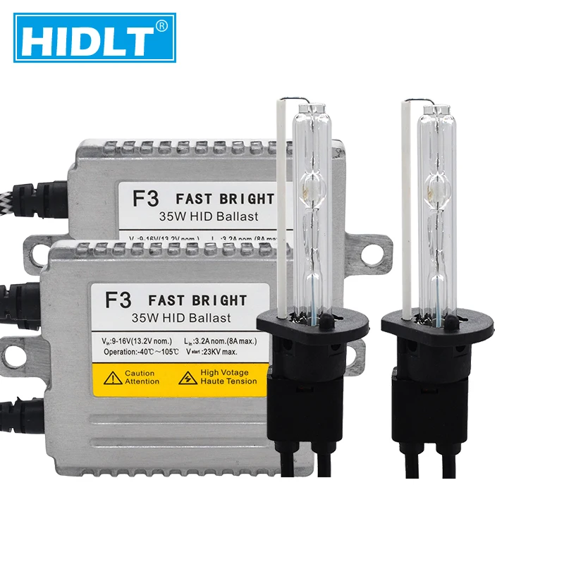 Сменная ксеноновая лампа HIDLT 35 Вт комплект сменных ламп 4500K 5500K 6500K H1 H7 H11 9005 9006 D2H с