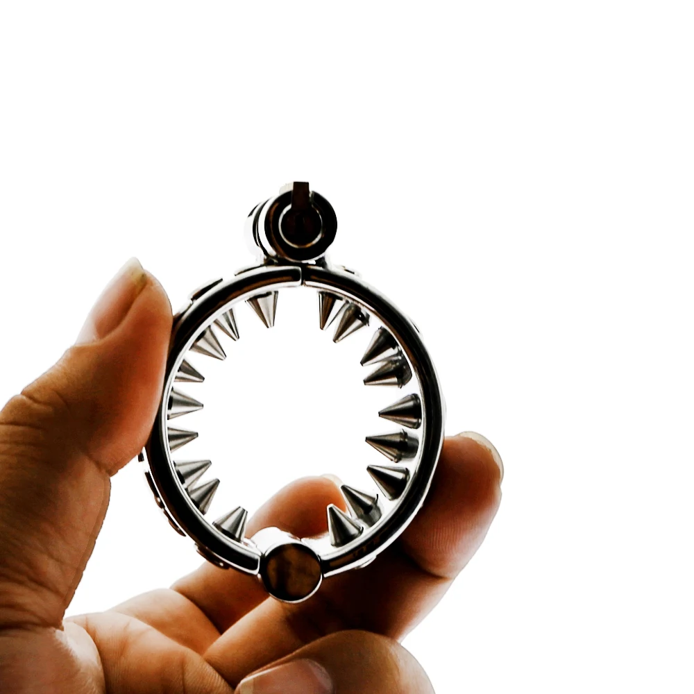 Экстремальное устройство целомудрия китайские зубы шип кольцо на член замок для