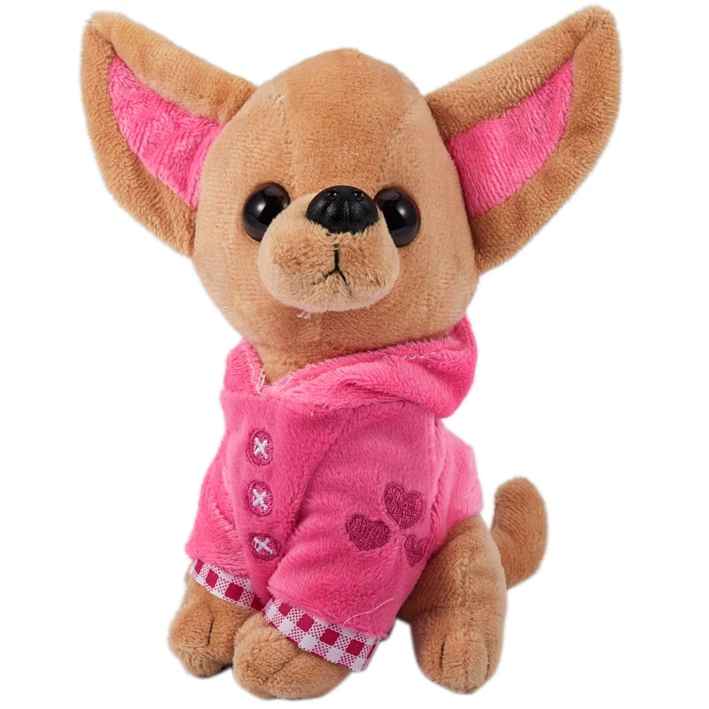 

1Pcs 17Cm Chihuahua Puppy Kids Toy Kawaii Simulation Animal Doll Birthday Gift For Girls Children Cute Stuffed Dog Plush Toy Blu