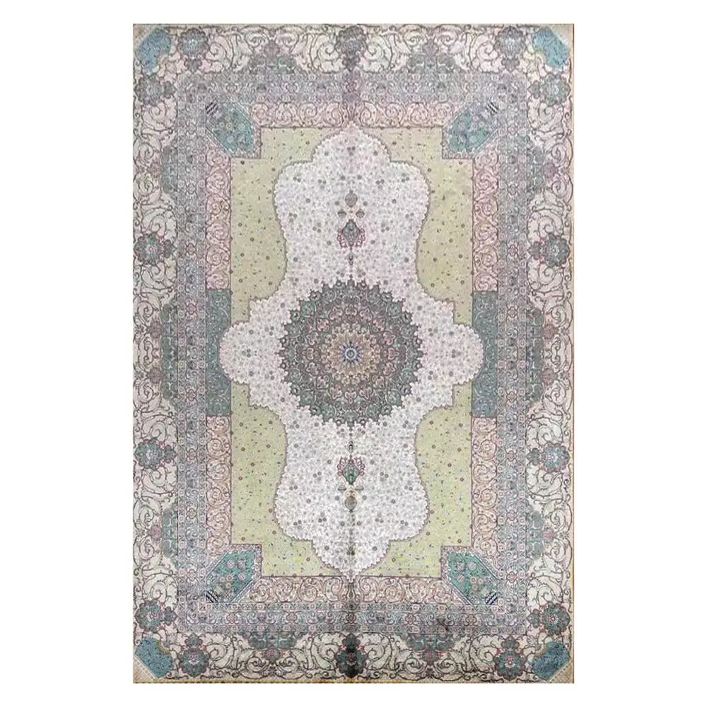 

6'x9' Persian Handmade Silk Rug Classic Carpet Hand Knotted Big Silk Carpets For Floor