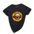 2021 модная женская футболка с надписью GUNS and рок-группа, розы, женская футболка большого размера, женские летние топы в стиле панк, женские футболки, одежда в стиле панк