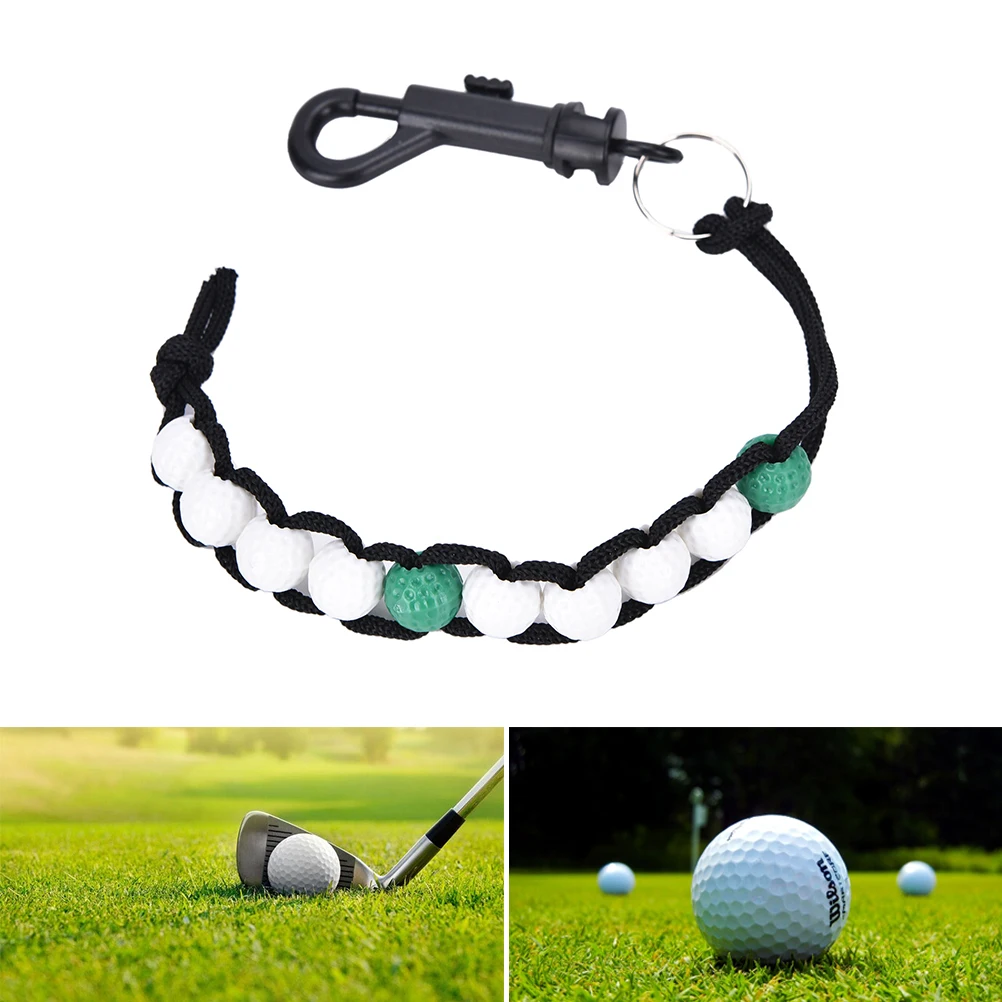 

Мяч для гольфа, счетчик очков, очковая цепь с зажимом, аксессуары для гольфа