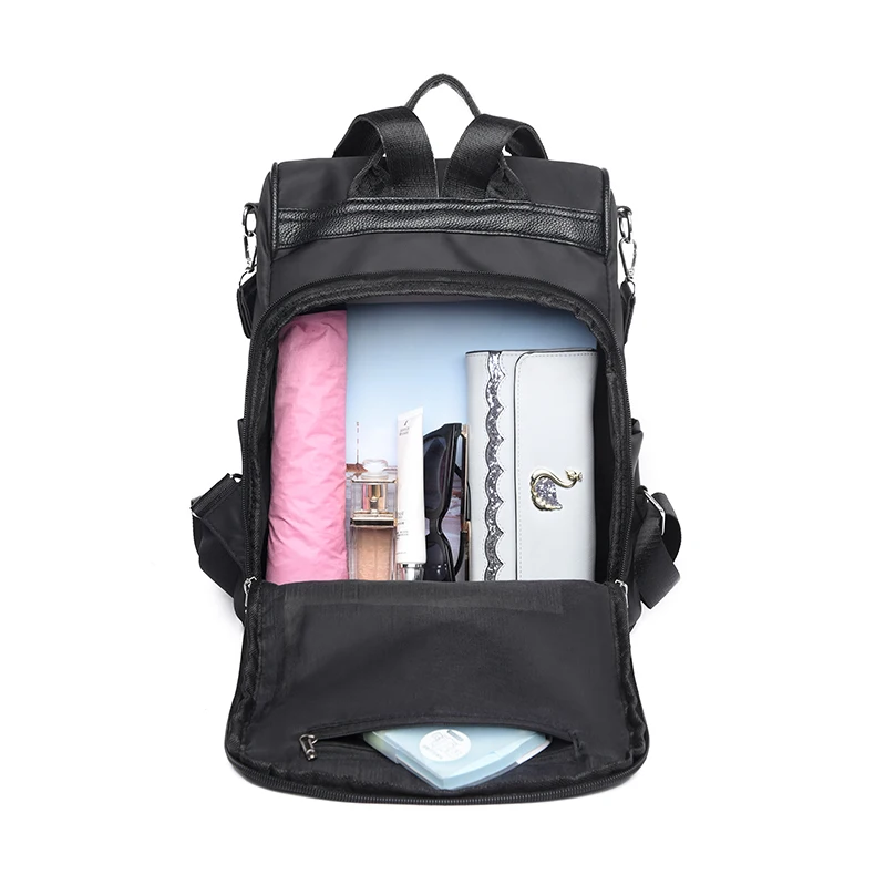 

Trend All-match Bookbags for Women Retro Oxford Cloth Shoulder Bag Trend Female Waterproof Mochila Casual Lady Portable Backpack