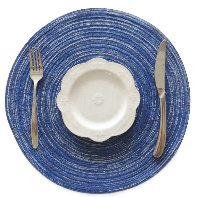 Семейный коврик из рами изоляционный круглый кухонные аксессуары декоративный