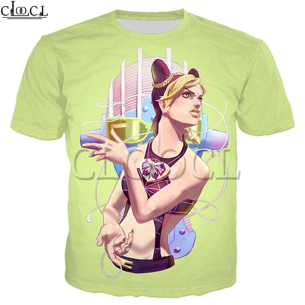 Аниме JoJo's причудливая футболка для приключений Harajuku Толстовка мужчин и женщин