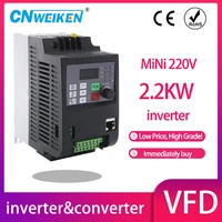 vfd inverter vfd 1 5kw 2 2kw frequency inverter 3p 220v output frequency converter variable frequency drive