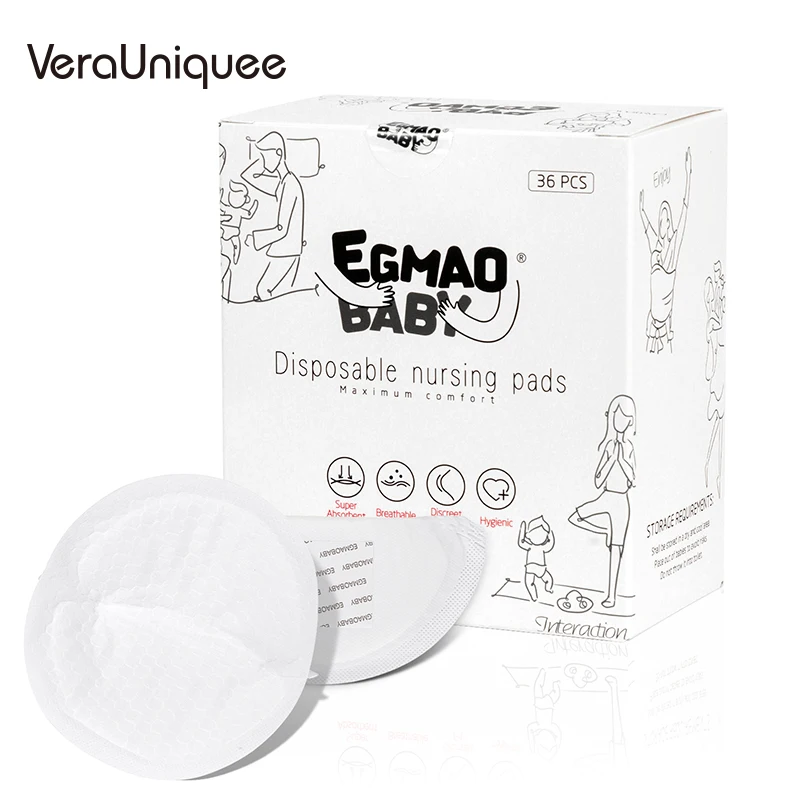 VeraUniquee For Cotton Pads Breastfeeding Ultra-thin Dry Soft Storage Anti-overflow Nipplecovers Breast Nursing | Мать и ребенок