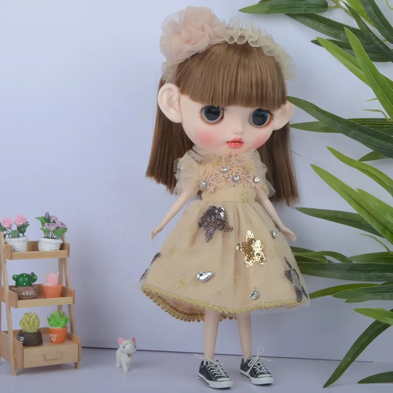 1/6 Blyth Dolls одежда платье Восхитительный BJD комплект одежды для 30 см NBL Ball Jointed Куклы