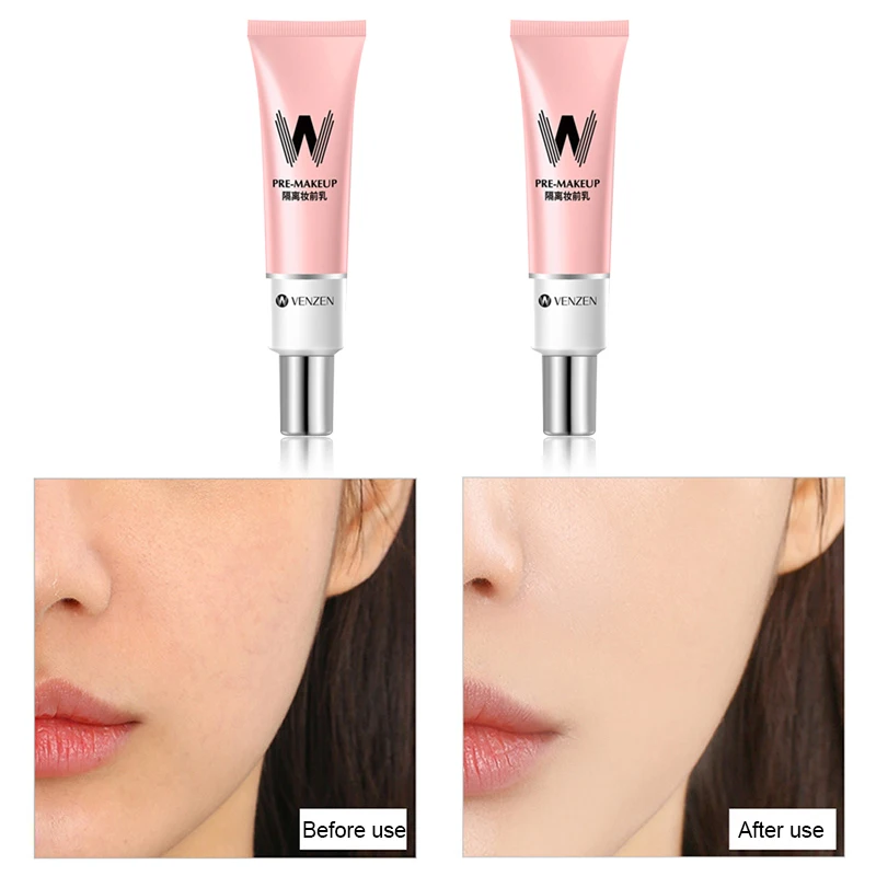 30 мл VENZEN W грунтовка Make Up сокращает поры база основа гладкая для осветления лица